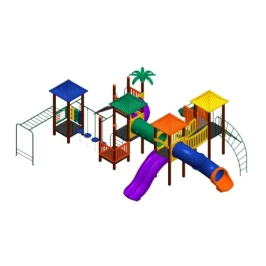 Conjunto de Parque Infantil Colorido 0601 Acessível
