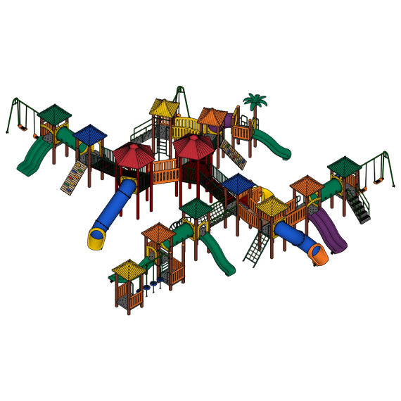Conjunto de Parque Infantil Colorido 107