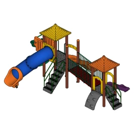 Conjunto de Parque Infantil Colorido PJ CMEI