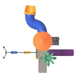 Conjunto de Parque Infantil Colorido 0201