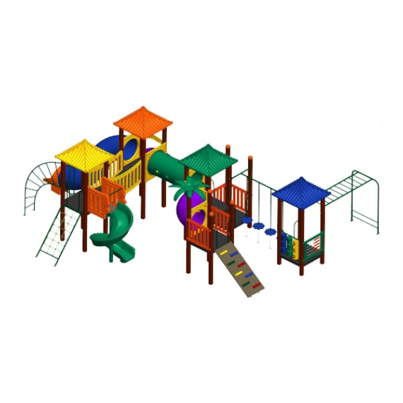 Conjunto de Parque Infantil Colorido 0601 Acessível