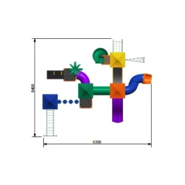 Conjunto de Parque Infantil Colorido 0601 Acessível