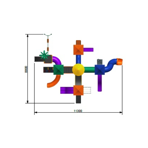 Conjunto de Parque Infantil Colorido 0603