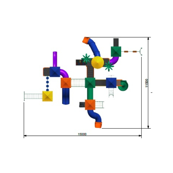 Conjunto de Parque Infantil Colorido 1101